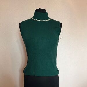 Elegant Green Turtleneck Sweater